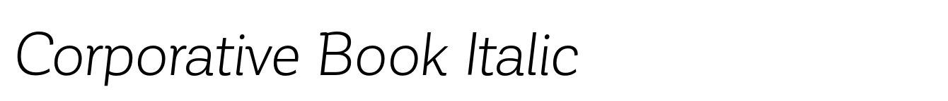 Corporative Book Italic